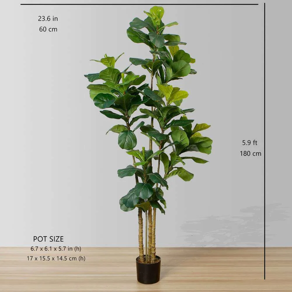 Cây chậu lá nhân tạo phong phú (nhiều kích thước）