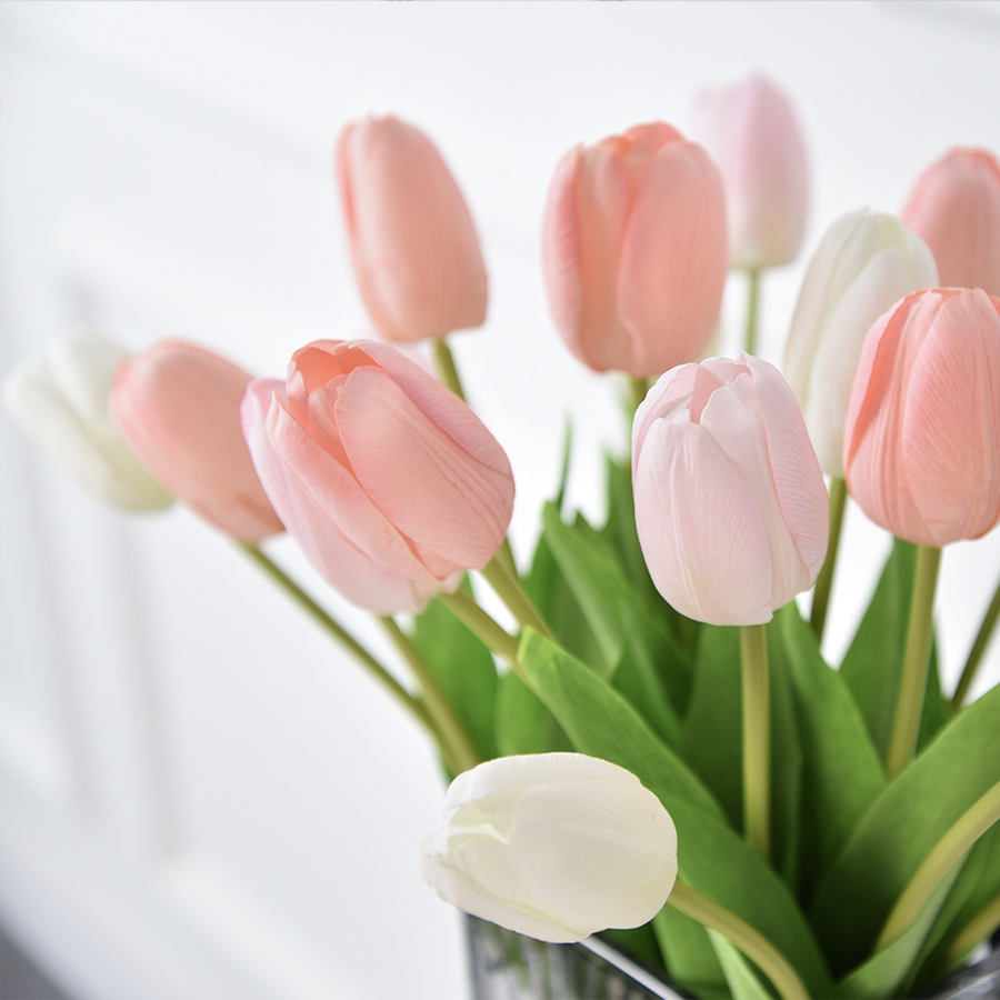 Hoa nhân tạo thực sự cảm ứng hoa tulip