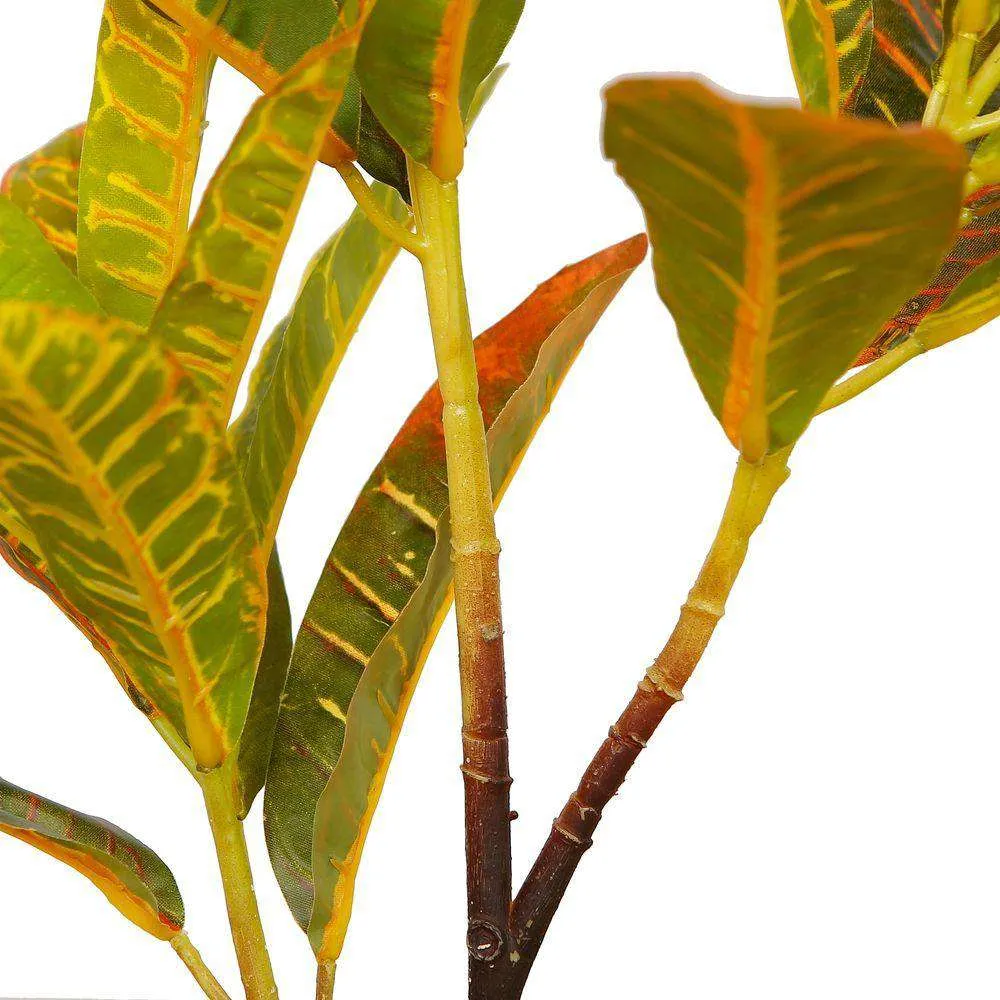 Cây croton nhân tạo trong chậu cây