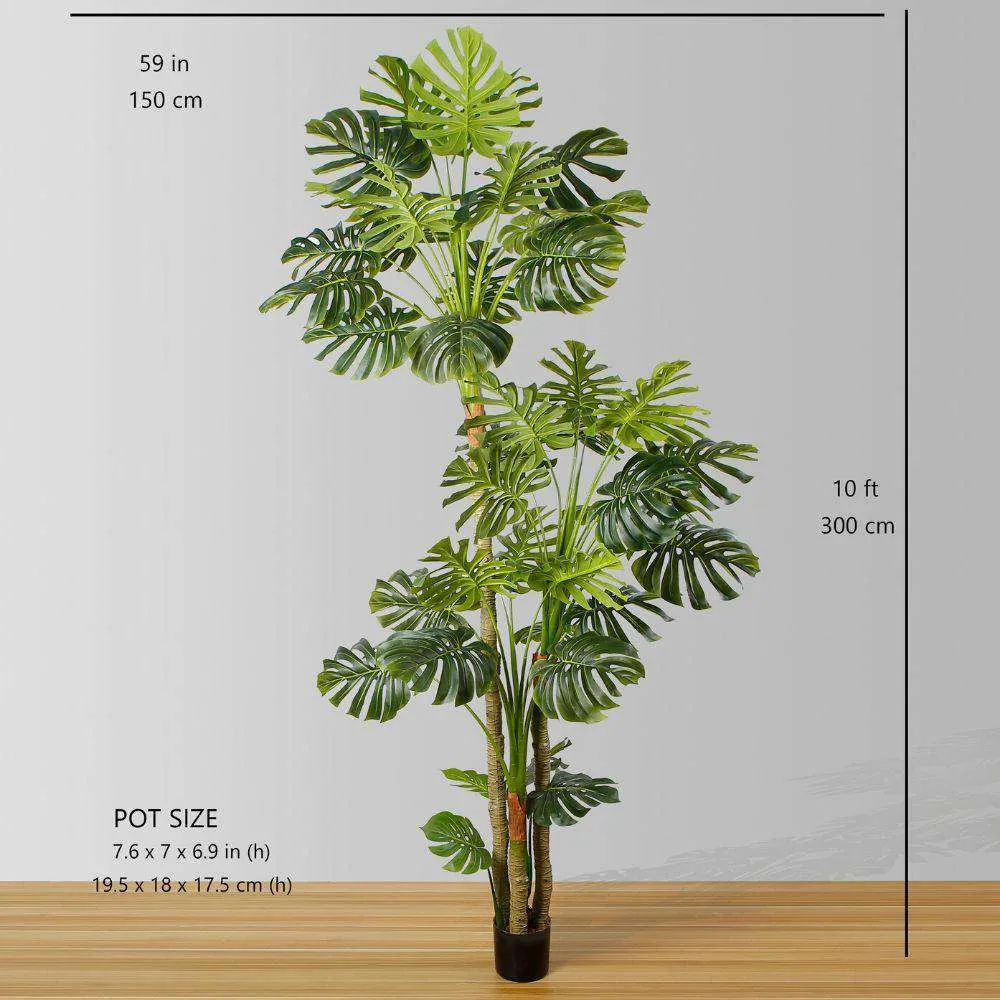 Cây chậu Monstera nhân tạo cao cấp (nhiều kích cỡ）