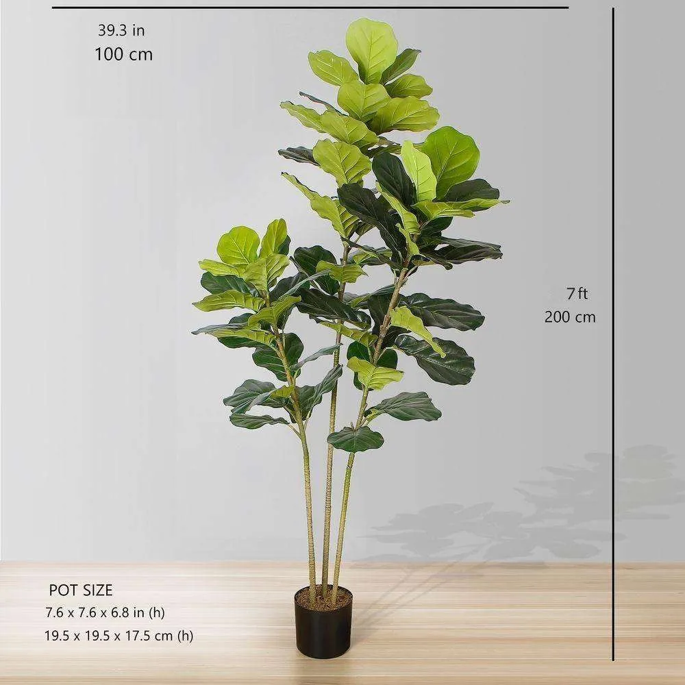 Lyrata nhân tạo cây lá cây (nhiều kích cỡ)