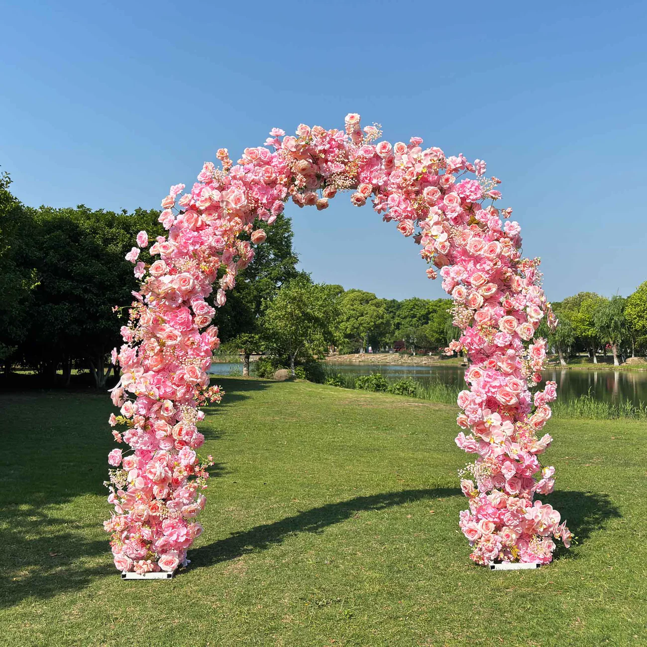 Hoa Arch Arch nhân tạo Đề xuất Bối cảnh Đồ trang trí tiệc cưới